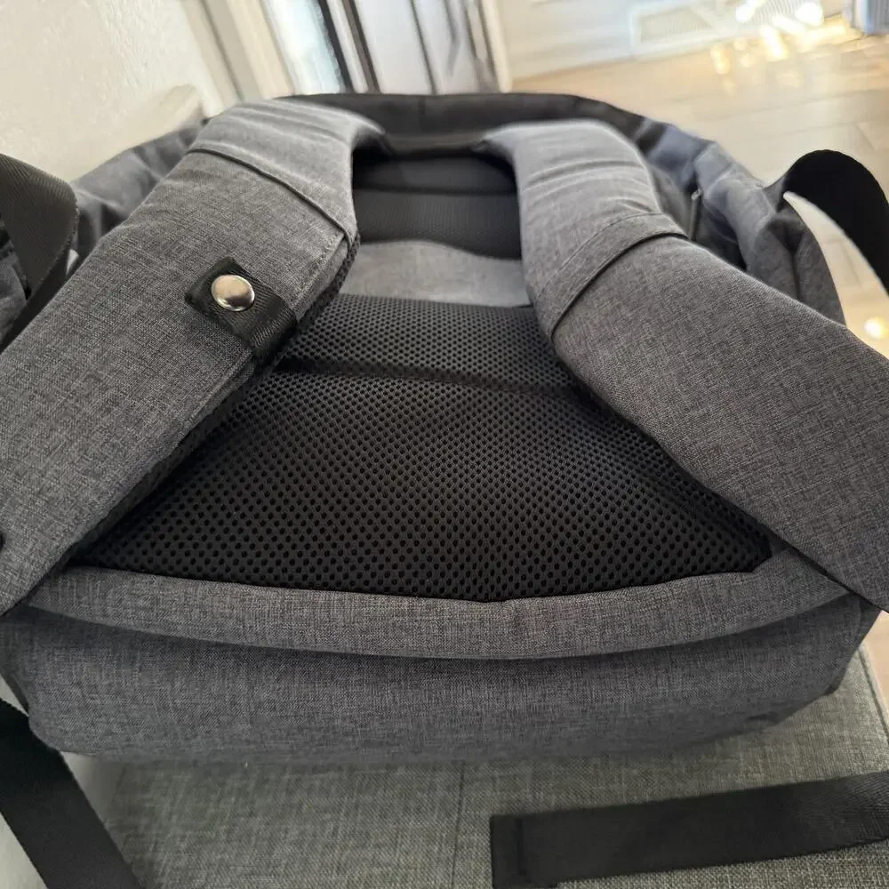 Hanke Laptop Backpack Gray Travel Anti-theft Padded Straps